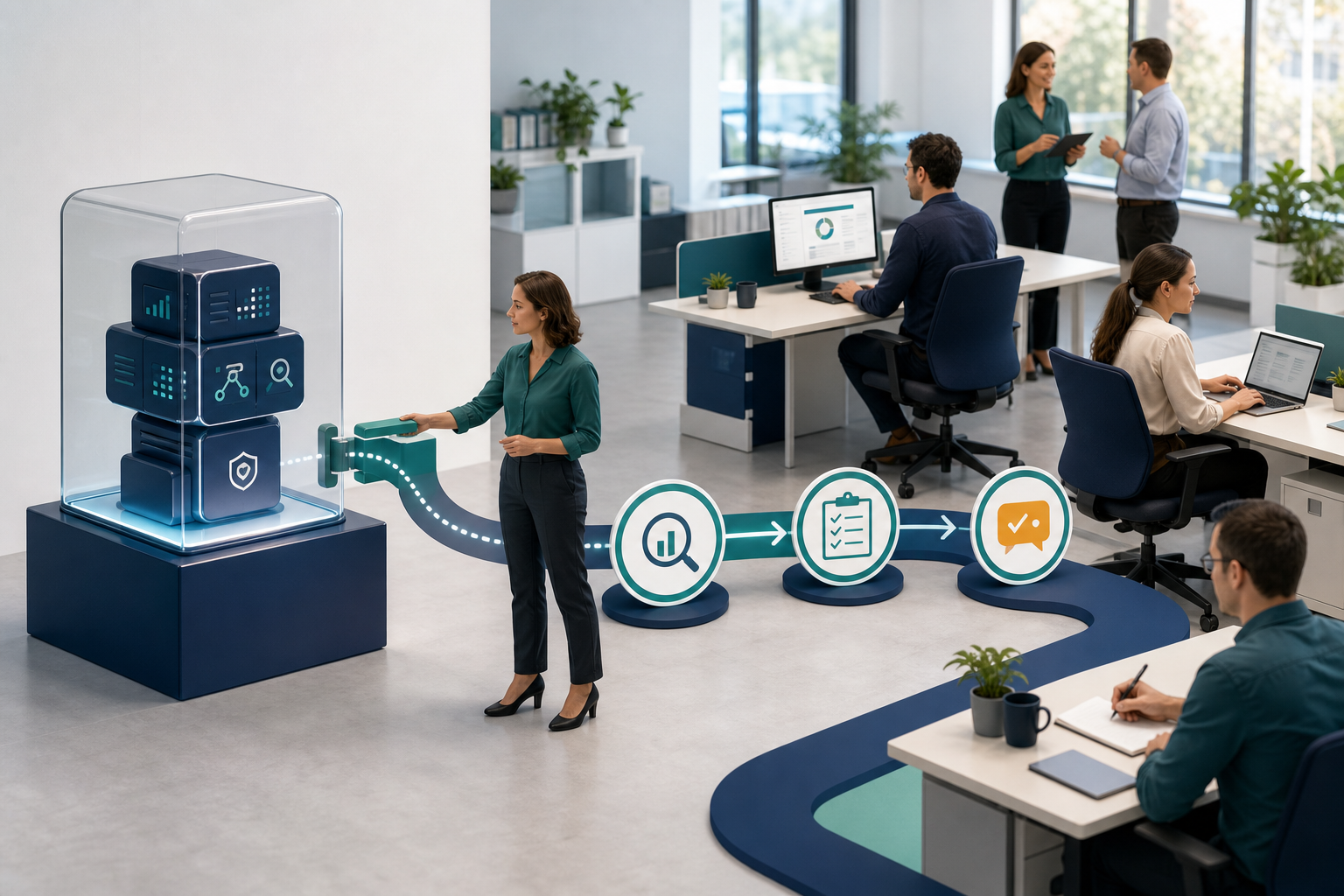 An impressive AI system sitting unused beside the real workflow